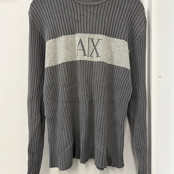 A|X Gray Ribbed Sweater - Picture 3 of 8